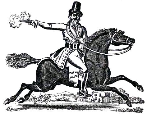 Dick Turpin Ridin' a Horse